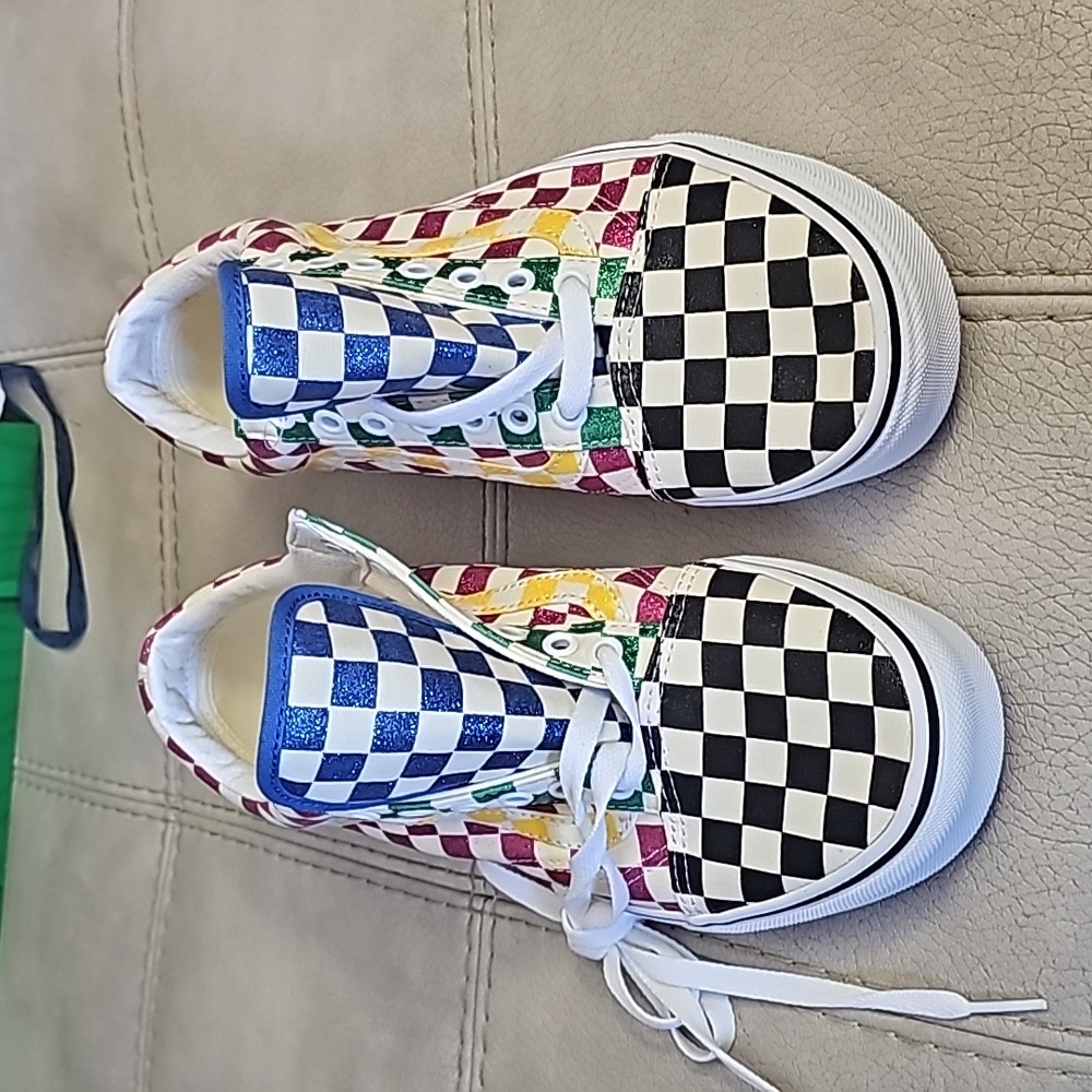 Vans Old Skoll colorful shoes women's size 10
